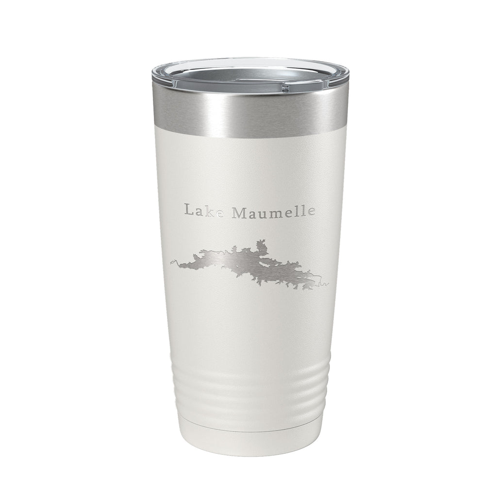 Lake Maumelle Map Tumbler Travel Mug Insulated Laser Engraved Coffee Cup Arkansas 20 oz