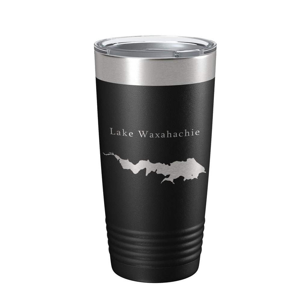 Lake Waxahachie Map Tumbler Travel Mug Insulated Laser Engraved Coffee Cup Texas 20 oz