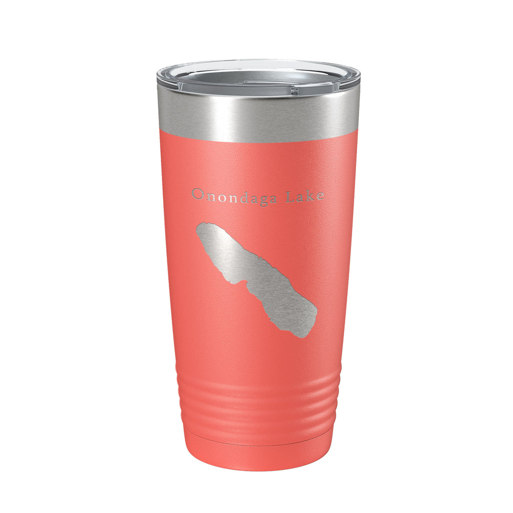 Onondaga Lake Map Tumbler Travel Mug Insulated Laser Engraved Coffee Cup Syracuse New York 20 oz