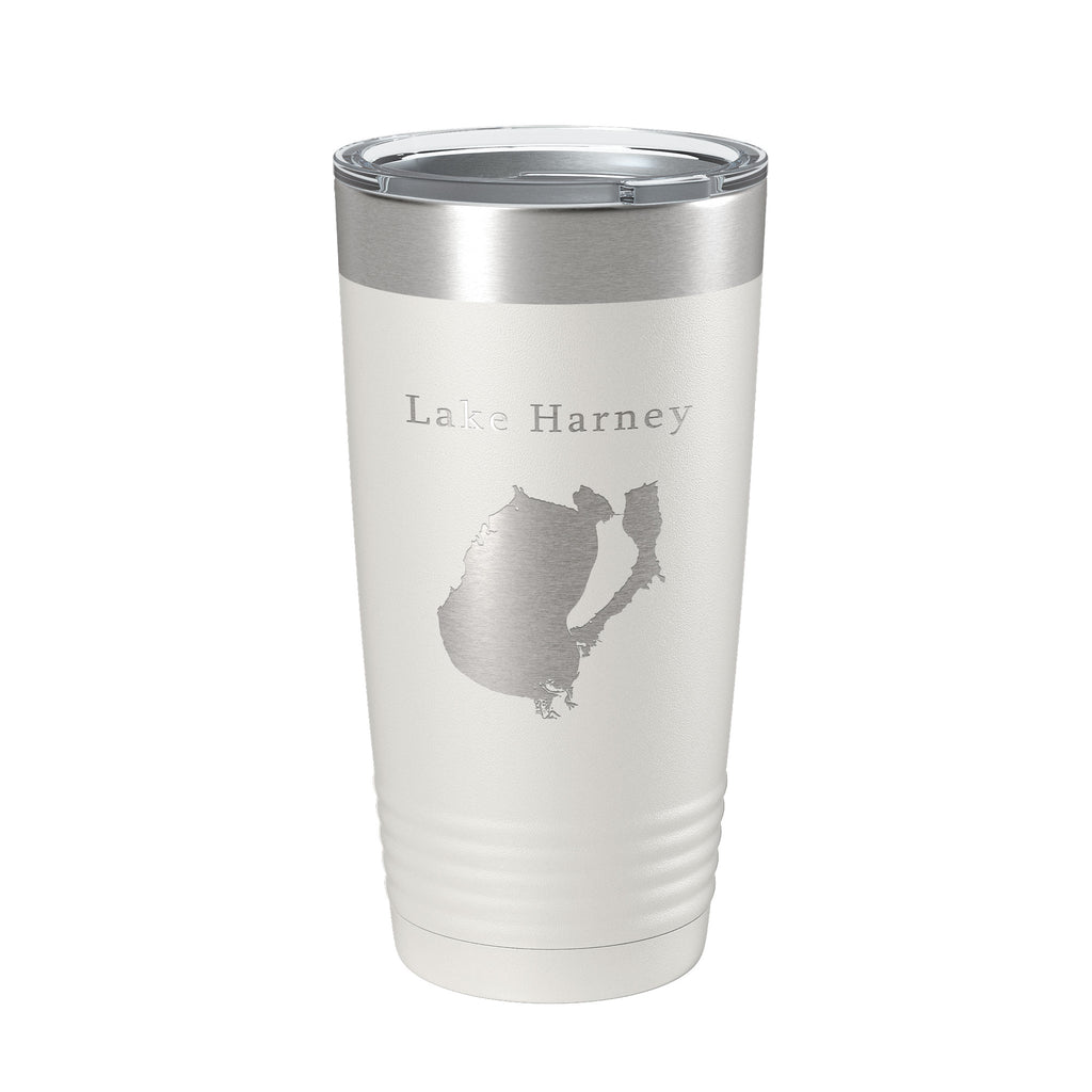 Lake Harney Map Tumbler Travel Mug Insulated Laser Engraved Coffee Cup Florida 20 oz