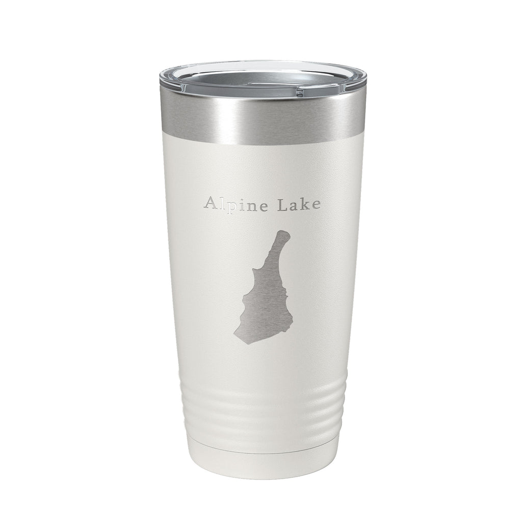Alpine Lake Hull's Map Tumbler Travel Mug Insulated Laser Engraved Coffee Cup West Virginia 20 oz