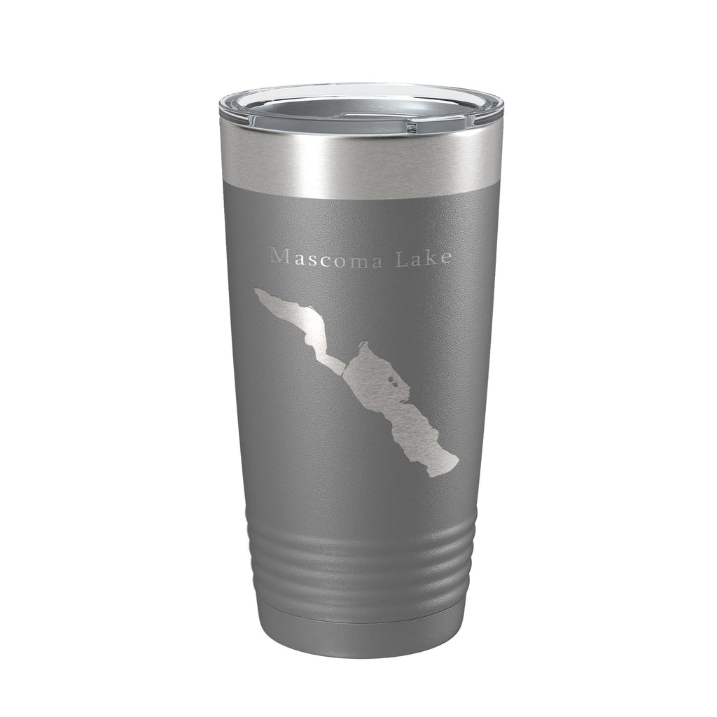 Mascoma Lake Map Tumbler Travel Mug Insulated Laser Engraved Coffee Cup New Hampshire 20 oz