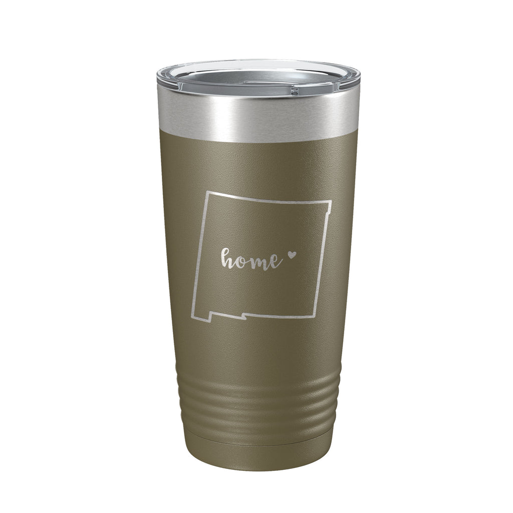 New Mexico Tumbler Home State Travel Mug Insulated Laser Engraved Map Coffee Cup 20 oz