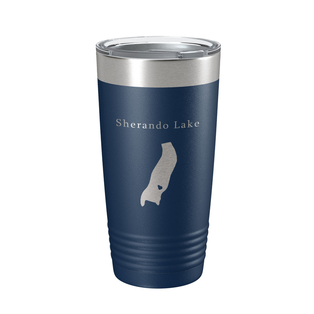 Sherando Lake Map Tumbler Travel Mug Insulated Laser Engraved Coffee Cup Virginia 20 oz