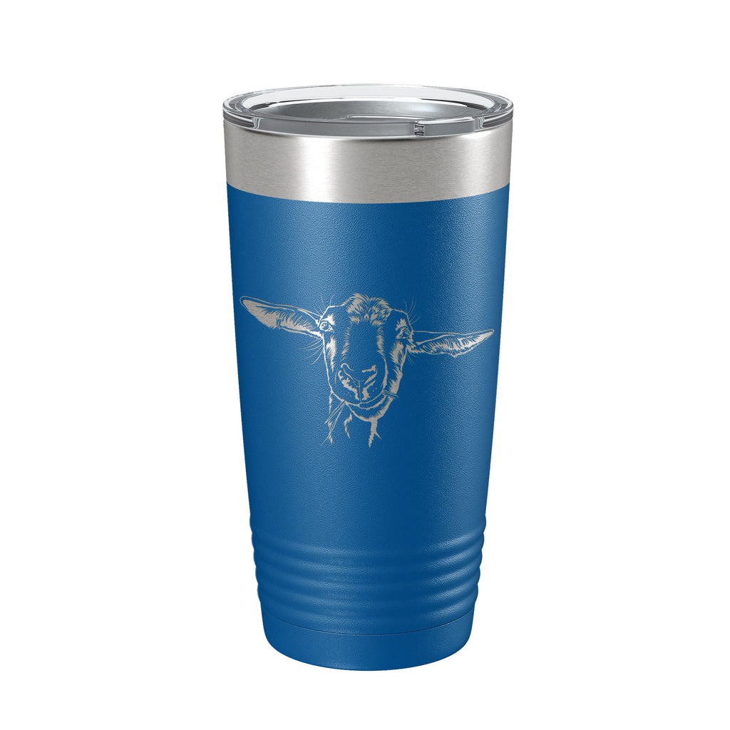Goat Tumbler Goat Face Travel Mug Insulated Laser Engraved Coffee Cup Farmer Gift 4H 20 oz