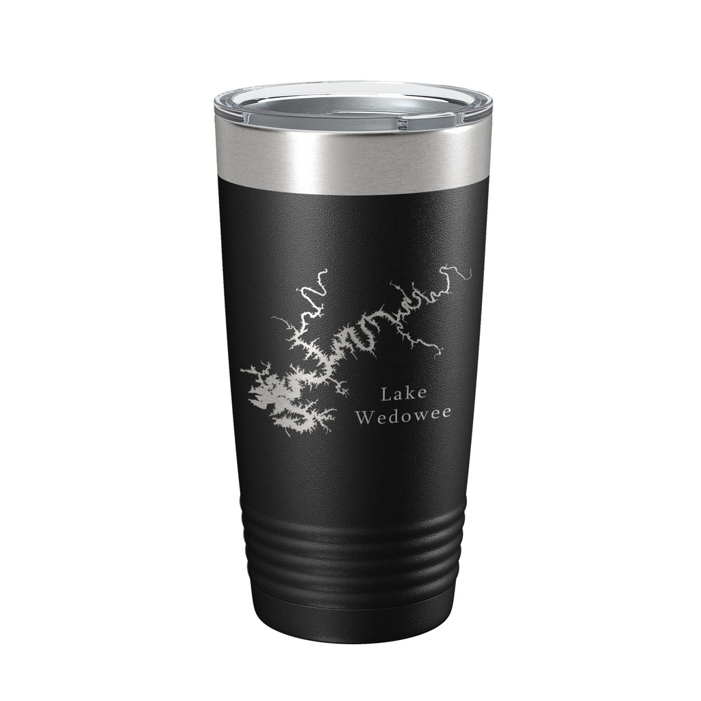 Lake Wedowee RL Harris Map Tumbler Travel Mug Insulated Laser Engraved Coffee Cup Alabama 20 oz