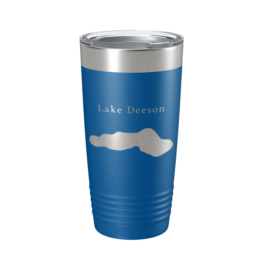 Lake Deeson Map Tumbler Travel Mug Insulated Laser Engraved Coffee Cup Florida 20 oz