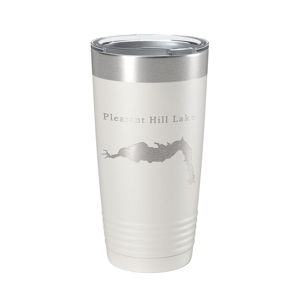 Pleasant Hill Lake Map Tumbler Travel Mug Insulated Laser Engraved Coffee Cup Ohio 20 oz