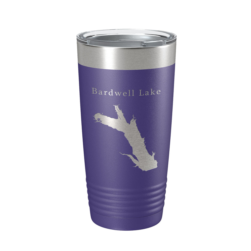 Bardwell Lake Map Tumbler Travel Mug Insulated Laser Engraved Coffee Cup Texas 20 oz