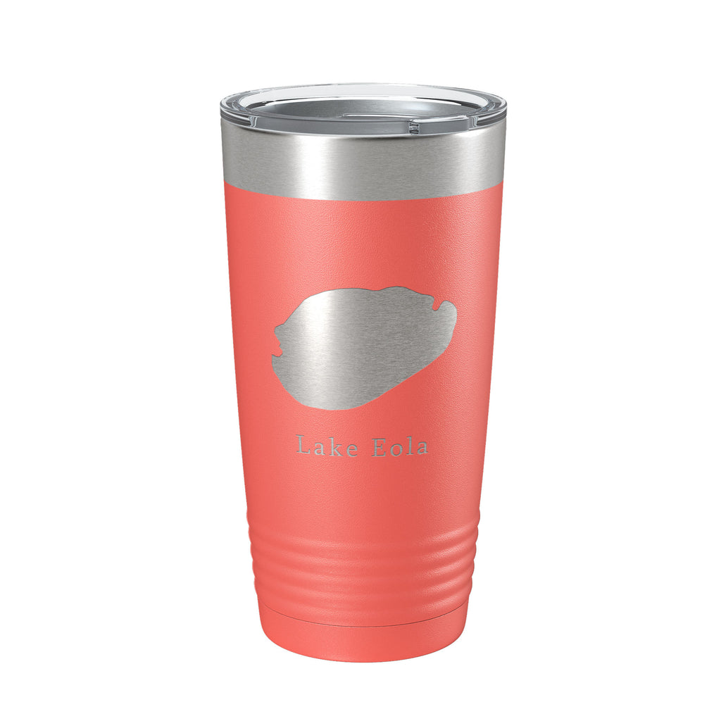 Lake Eola Map Tumbler Travel Mug Insulated Laser Engraved Coffee Cup Orlando Florida 20 oz
