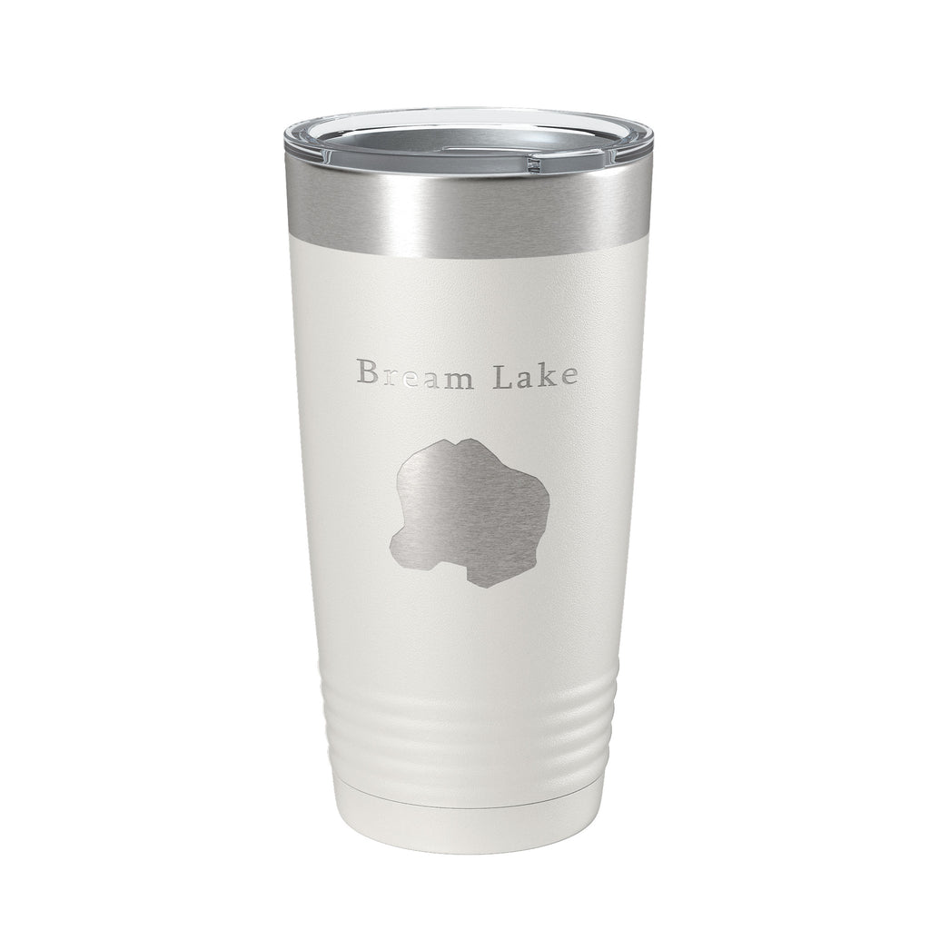 Bream Lake Map Tumbler Travel Mug Insulated Laser Engraved Coffee Cup Florida 20 oz