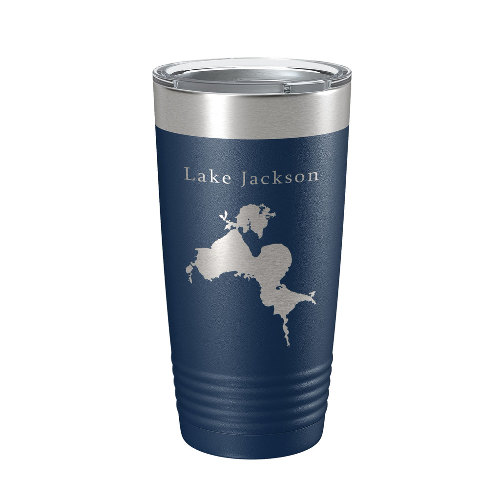 Lake Jackson Tallahassee Map Tumbler Travel Mug Insulated Laser Engraved Coffee Cup Florida 20 oz