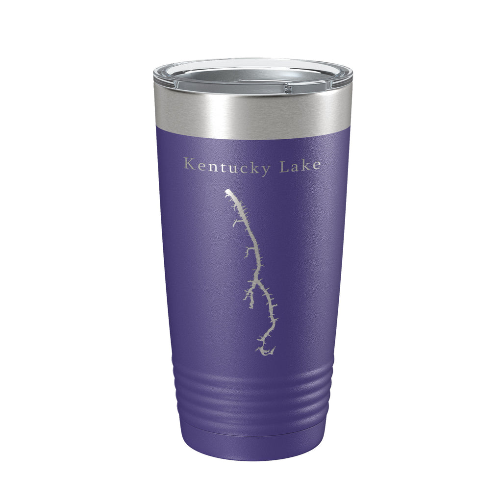 Kentucky Lake Map Tumbler Travel Mug Insulated Laser Engraved Coffee Cup Kentucky, Tennessee 20 oz