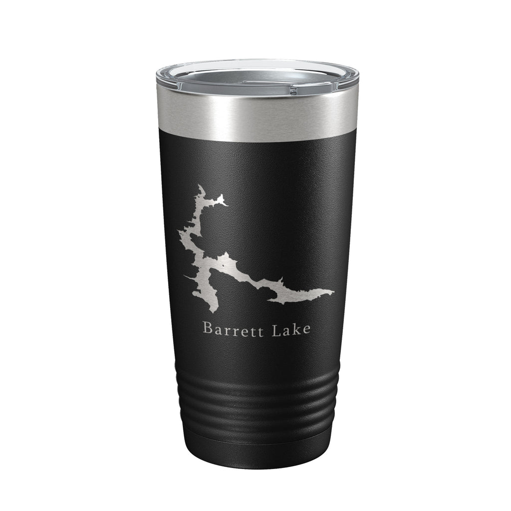 Barrett Lake Map Tumbler Travel Mug Insulated Laser Engraved Coffee Cup California 20 oz