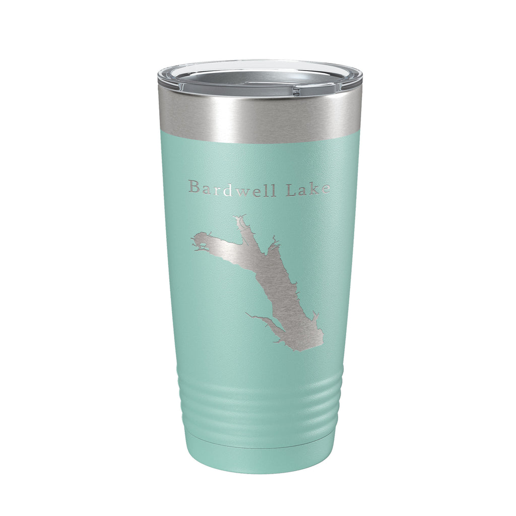 Bardwell Lake Map Tumbler Travel Mug Insulated Laser Engraved Coffee Cup Texas 20 oz