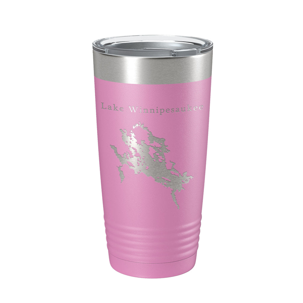 Lake Winnipesaukee Map Tumbler Travel Mug Insulated Laser Engraved Coffee Cup New Hampshire 20 oz