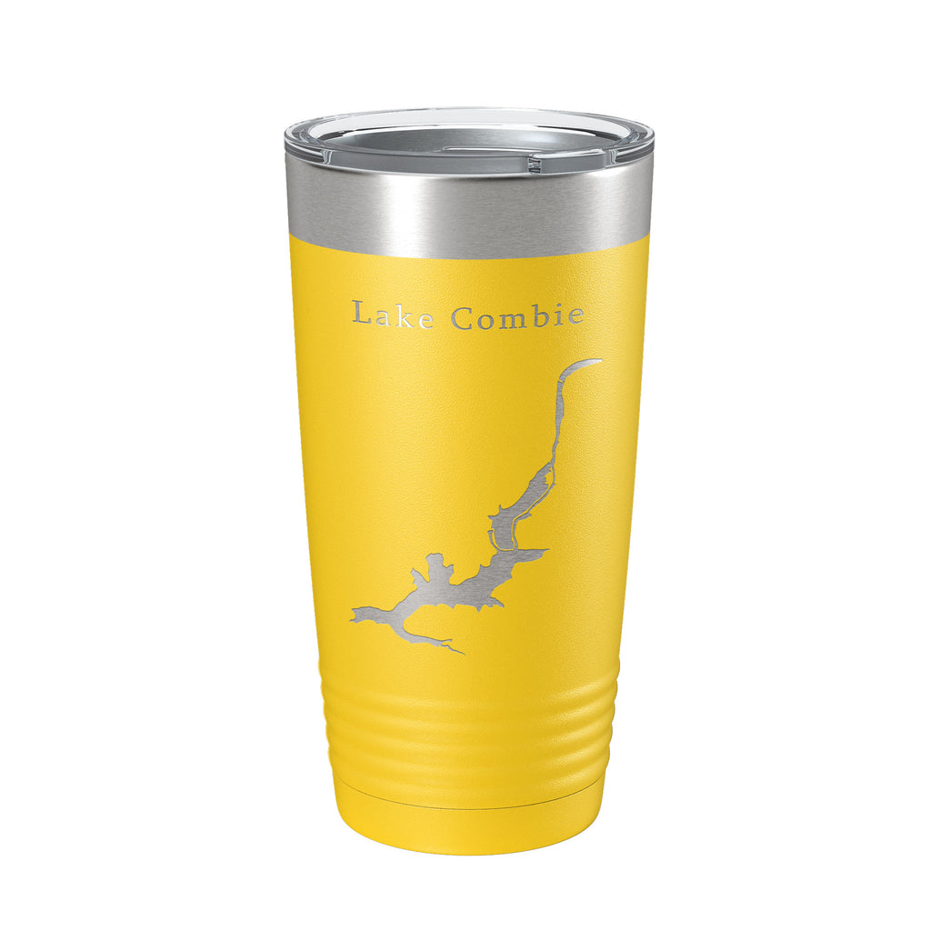 Lake Combie Map Tumbler Travel Mug Insulated Laser Engraved Coffee Cup California 20 oz