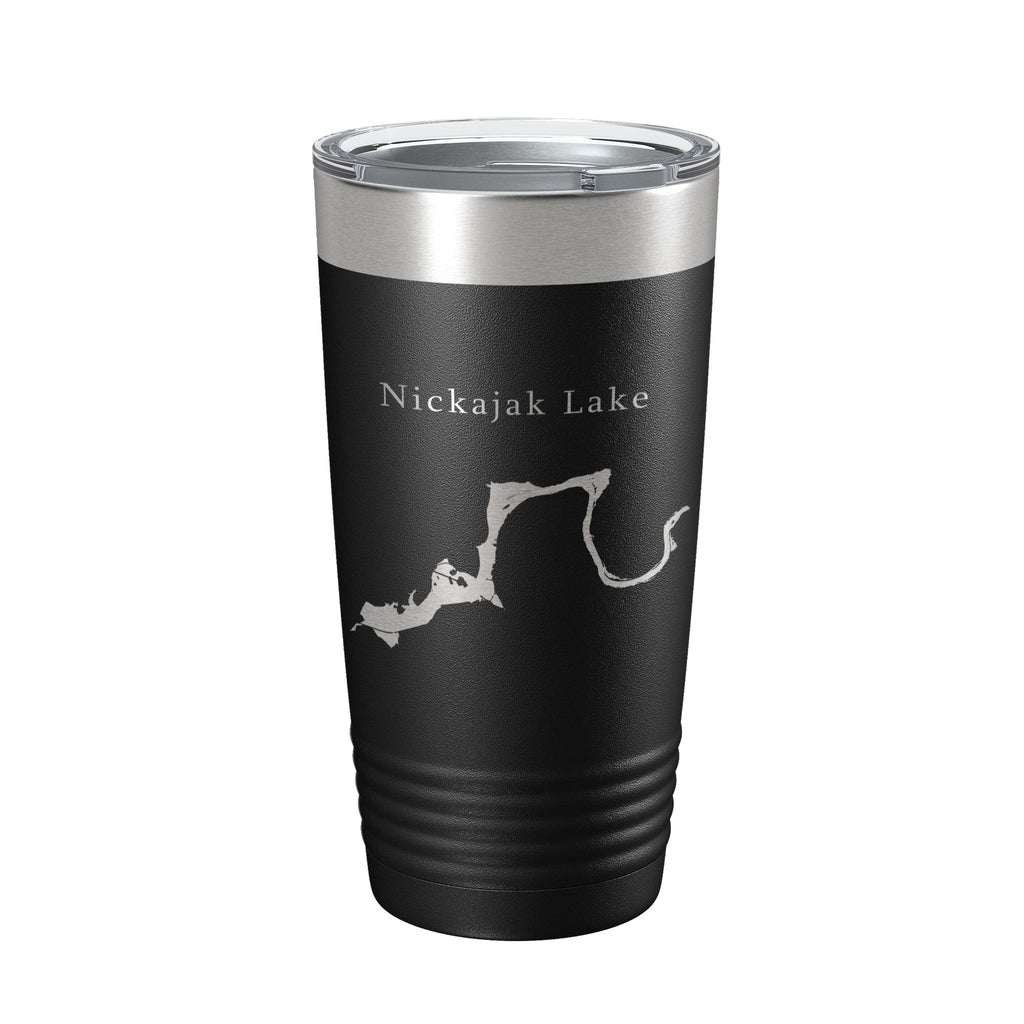 Nickajak Lake Map Tumbler Travel Mug Insulated Laser Engraved Coffee Cup Tennessee 20 oz