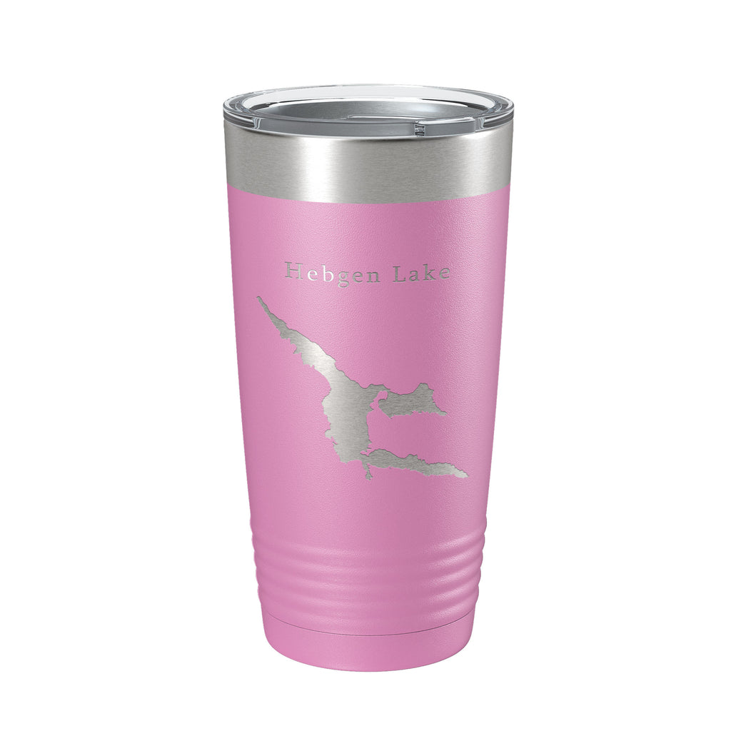 Hebgen Lake Map Tumbler Travel Mug Insulated Laser Engraved Coffee Cup Montana 20 oz