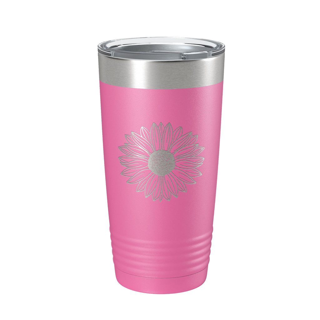 Sunflower Tumbler Sun Flower Gift For Women Travel Mug Insulated Laser Engraved Coffee Cup 20 oz