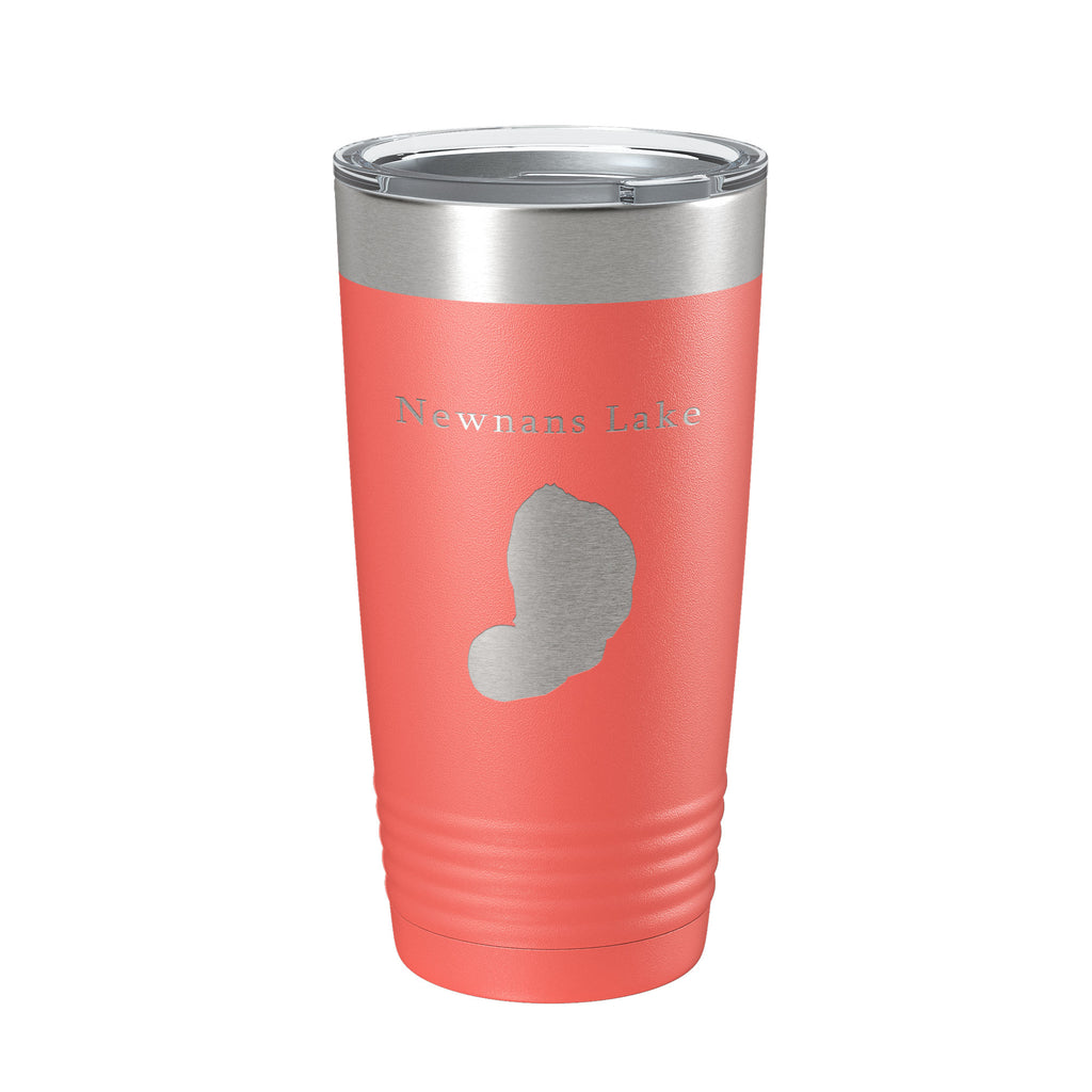Newnans Lake Map Tumbler Travel Mug Insulated Laser Engraved Coffee Cup Florida 20 oz