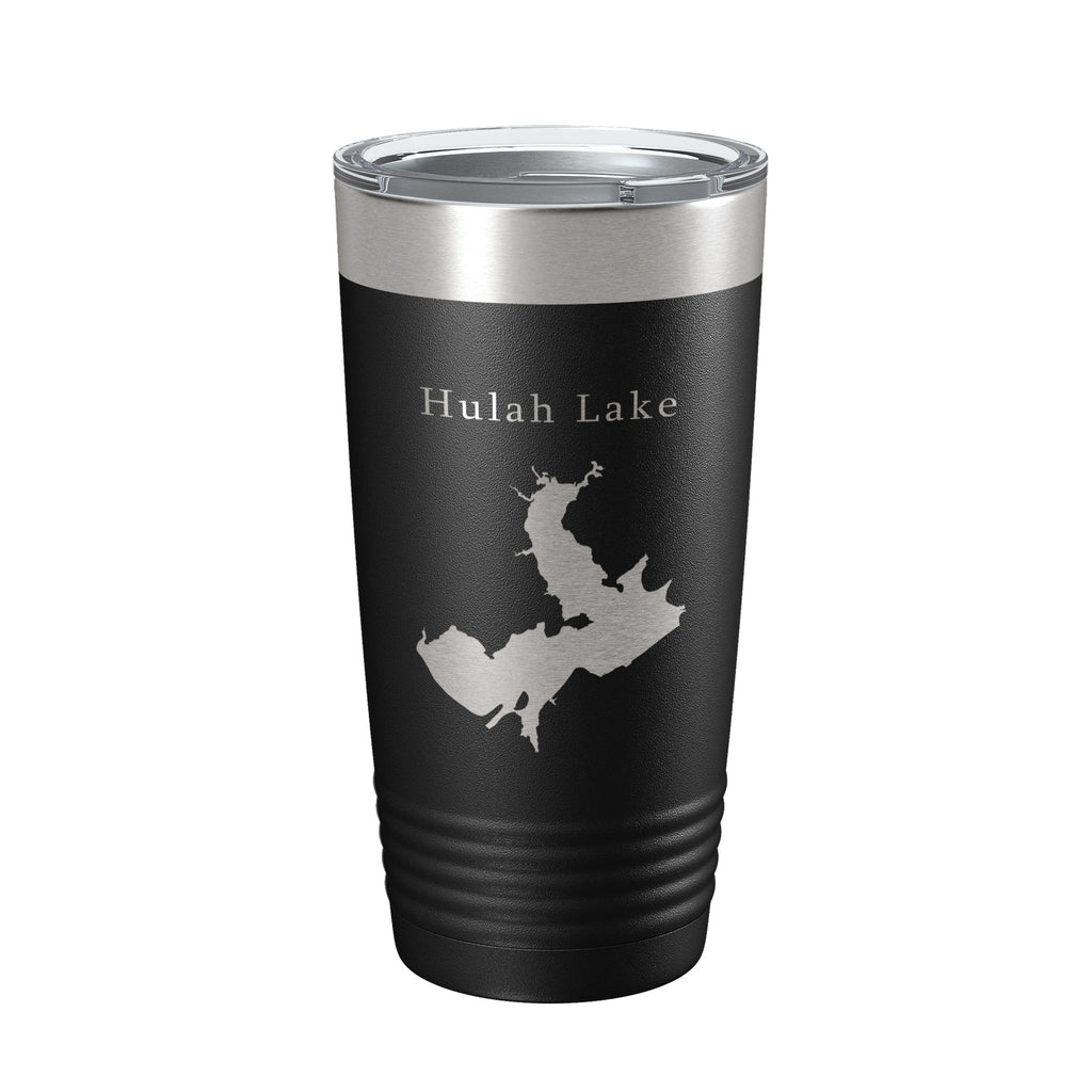 Hulah Lake Map Tumbler Travel Mug Insulated Laser Engraved Coffee Cup Oklahoma 20 oz
