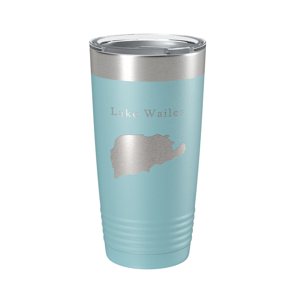 Lake Wailes Wales Map Tumbler Travel Mug Insulated Laser Engraved Coffee Cup Florida 20 oz