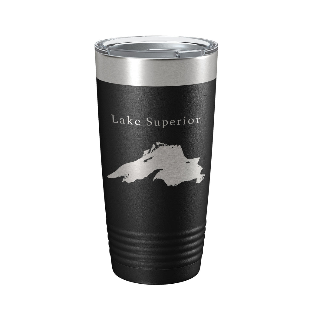 CarveBright Lake Superior Map Tumbler Travel Mug - Thumbnail 2