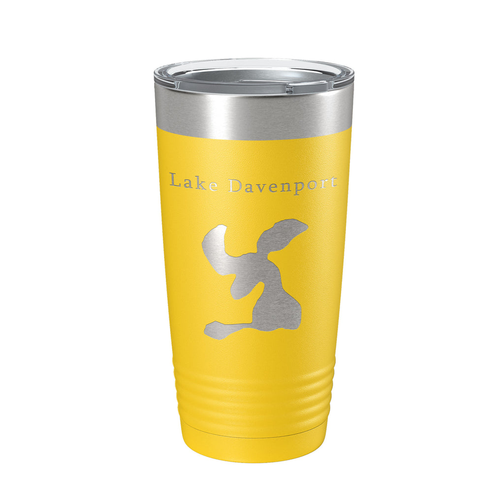 Lake Davenport Map Tumbler Travel Mug Insulated Laser Engraved Coffee Cup Florida 20 oz