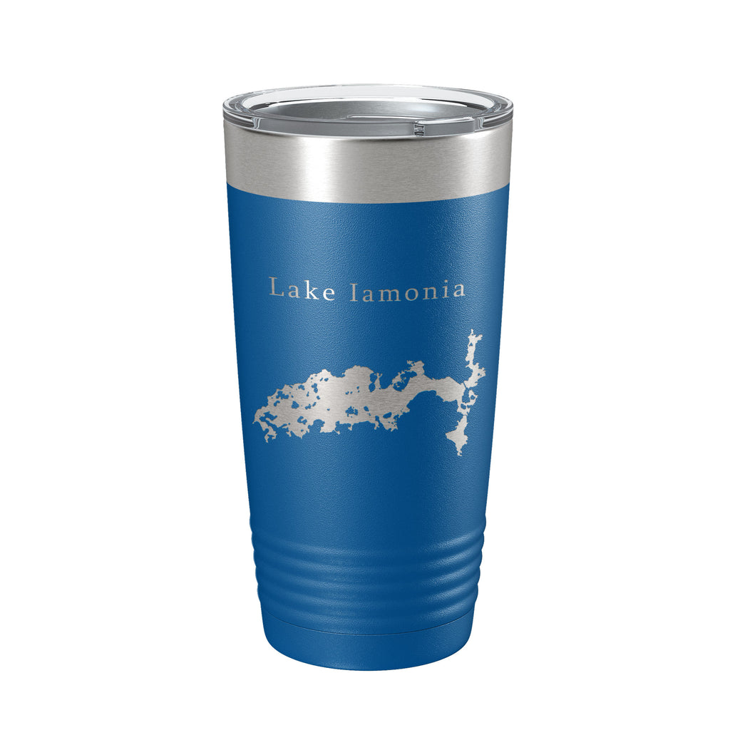 Lake Iamonia Map Tumbler Travel Mug Insulated Laser Engraved Coffee Cup Florida 20 oz