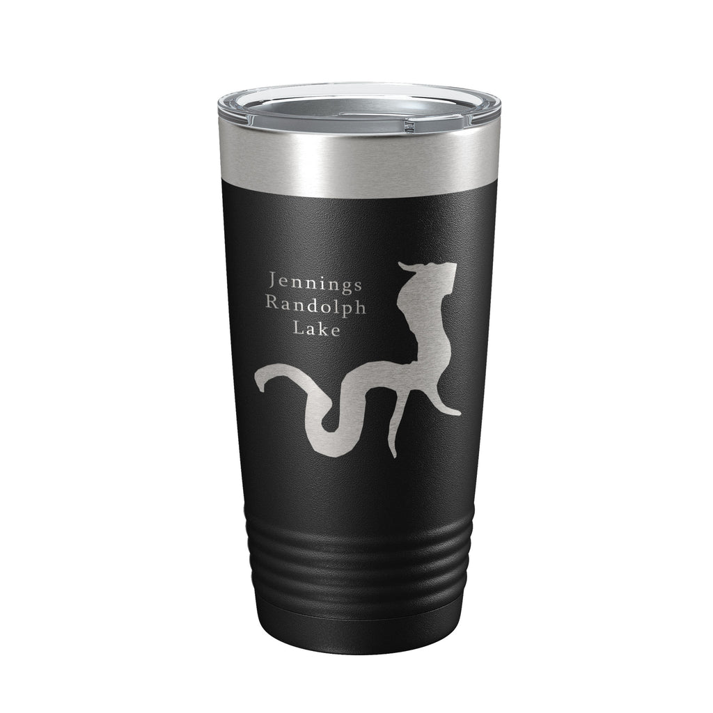 Jennings Randolph Lake Map Tumbler Travel Mug Insulated Laser Engraved Coffee Cup West Virginia 20 oz