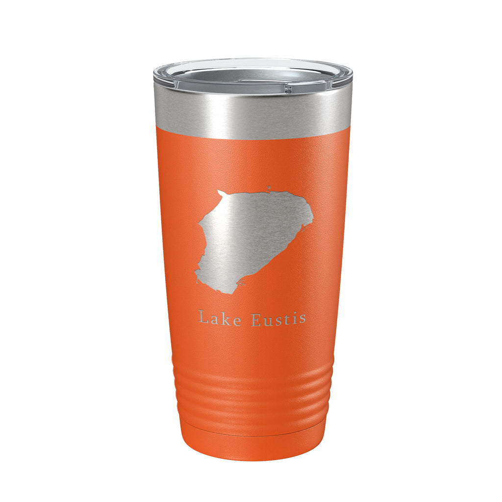 Lake Eustis Map Tumbler Travel Mug Insulated Laser Engraved Coffee Cup Florida 20 oz