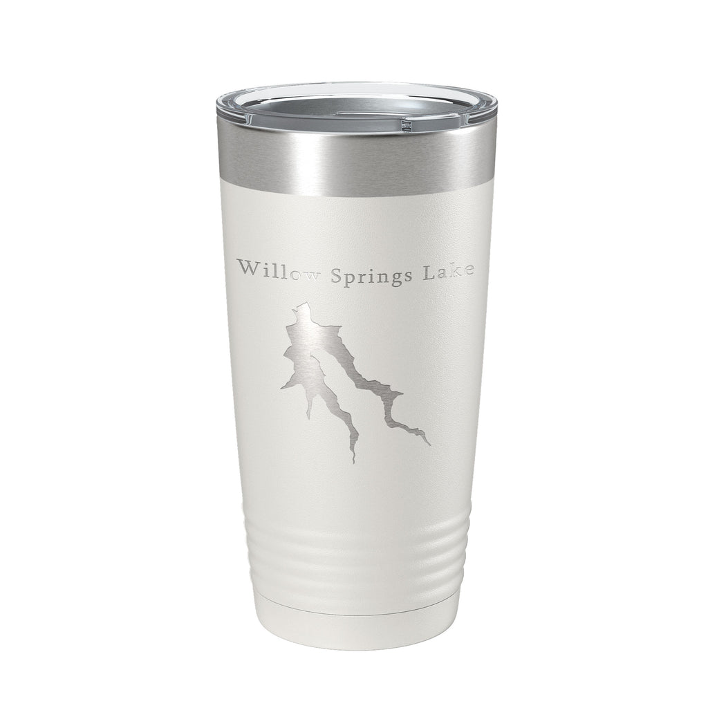 Willow Springs Lake Map Tumbler Travel Mug Insulated Laser Engraved Coffee Cup Arizona 20 oz
