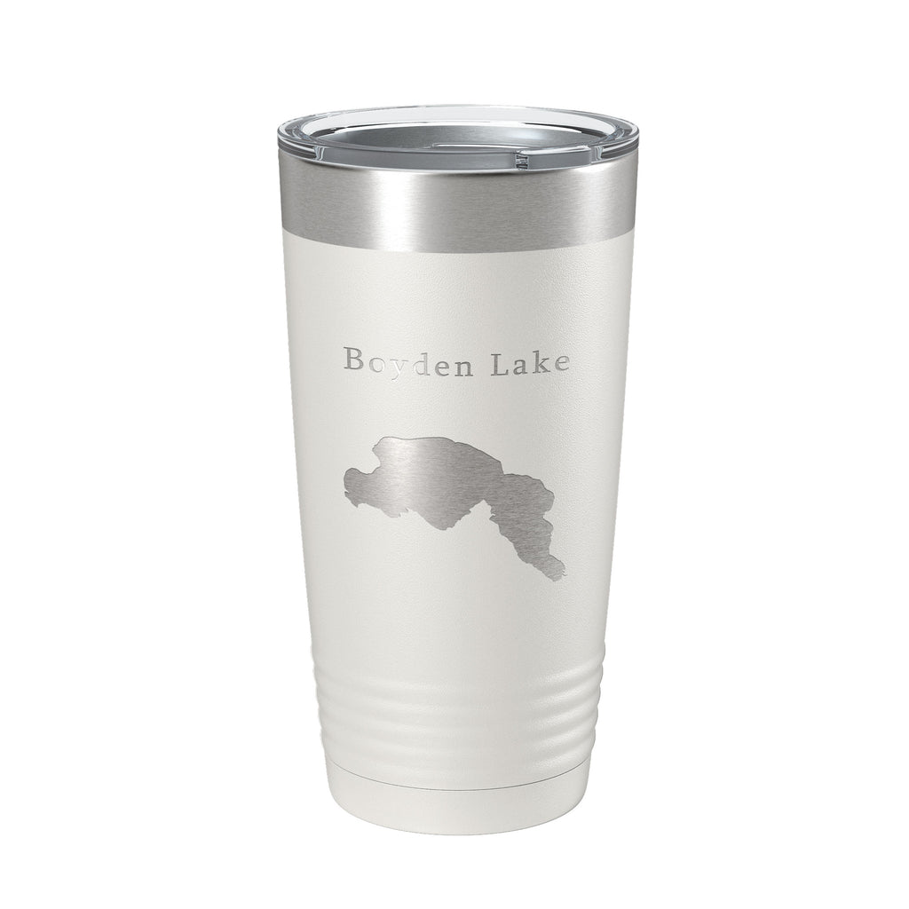 Boyden Lake Map Tumbler Travel Mug Insulated Laser Engraved Coffee Cup Maine 20 oz