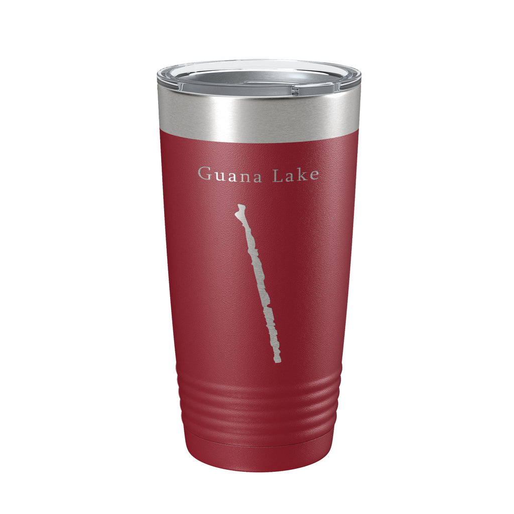 Guana Lake Map Tumbler Travel Mug Insulated Laser Engraved Coffee Cup Florida 20 oz