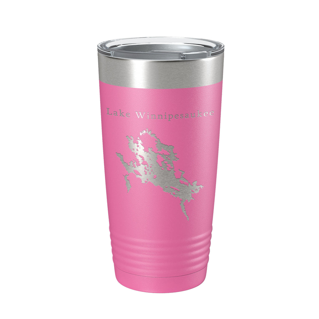 Lake Winnipesaukee Map Tumbler Travel Mug Insulated Laser Engraved Coffee Cup New Hampshire 20 oz