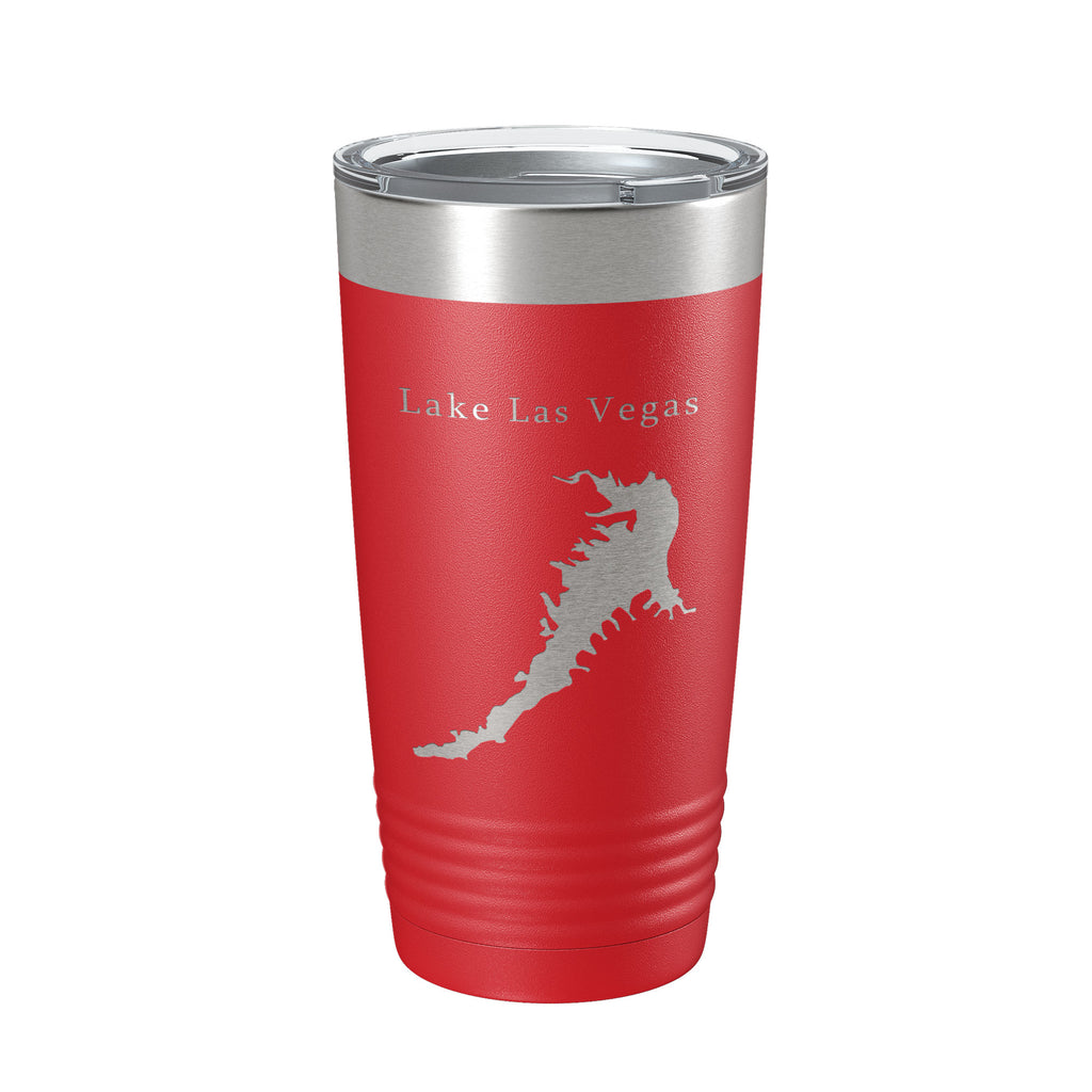 Lake Las Vegas Map Tumbler Travel Mug Insulated Laser Engraved Coffee Cup Nevada 20 oz