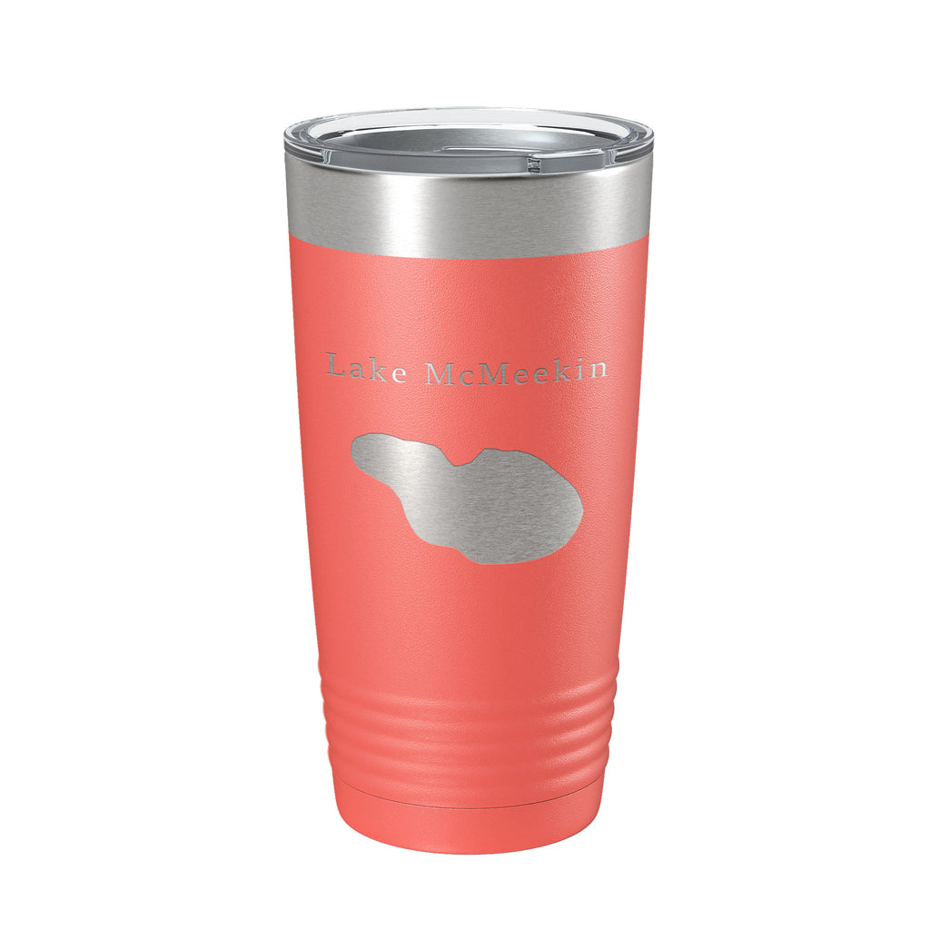 Lake McMeekin Map Tumbler Travel Mug Insulated Laser Engraved Coffee Cup Florida 20 oz