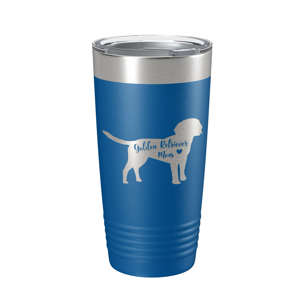 Golden Retriever Mom Tumbler Dog Travel Mug Gift Insulated Laser Engraved Coffee Cup 20 oz