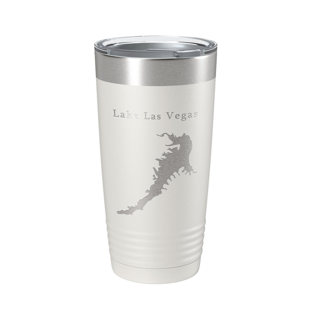 Lake Las Vegas Map Tumbler Travel Mug Insulated Laser Engraved Coffee Cup Nevada 20 oz