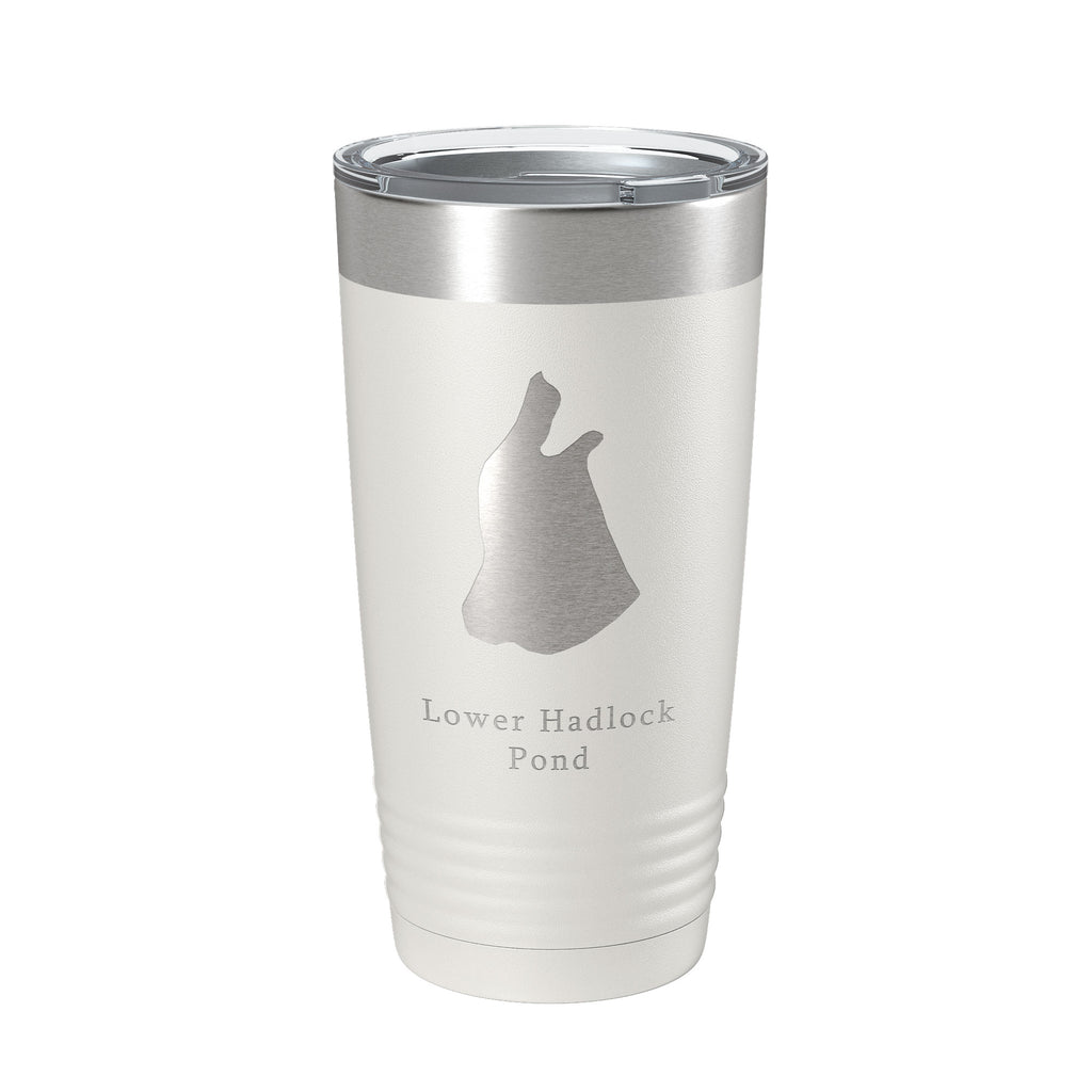 Lower Hadlock Pond Tumbler Lake Map Travel Mug Insulated Laser Engraved Coffee Cup Acadia Maine 20 oz
