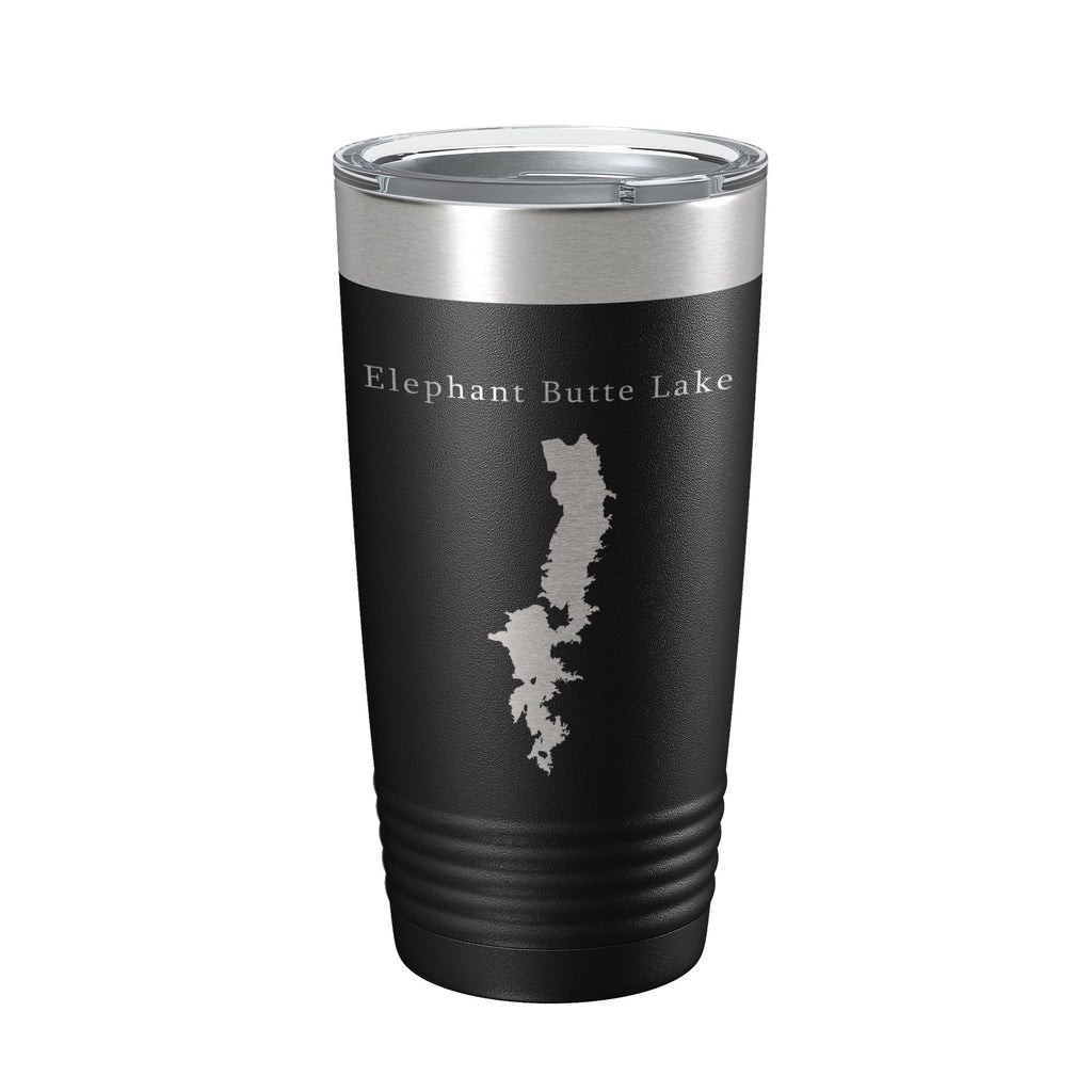 Elephant Butte Lake Map Tumbler Travel Mug Insulated Laser Engraved Coffee Cup New Mexico 20 oz