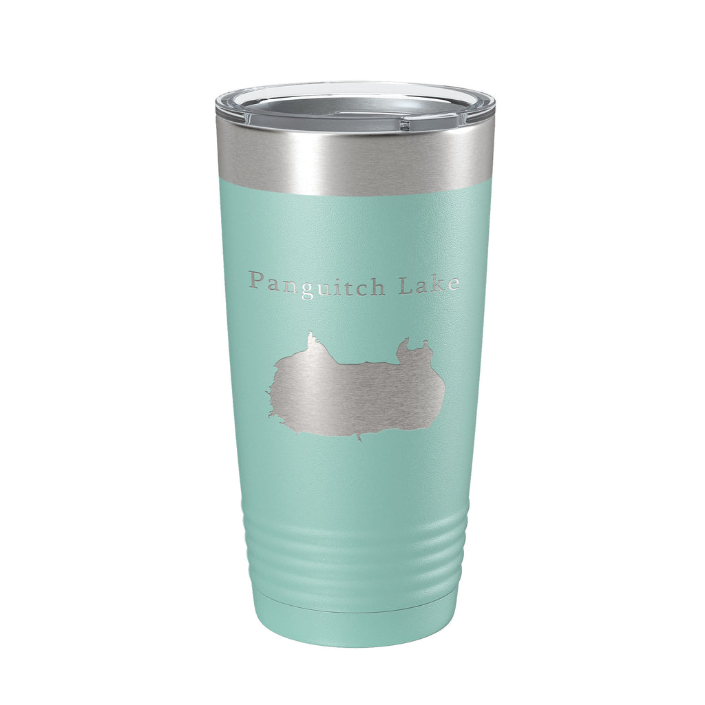 Panguitch Lake Map Tumbler Travel Mug Insulated Laser Engraved Coffee Cup Utah 20 oz