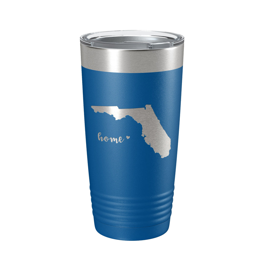 Florida Tumbler Home State Travel Mug Insulated Laser Engraved Map Coffee Cup 20 oz