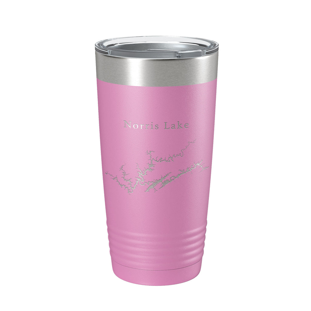 Norris Lake Map Tumbler Travel Mug Insulated Laser Engraved Coffee Cup Tennessee 20 oz