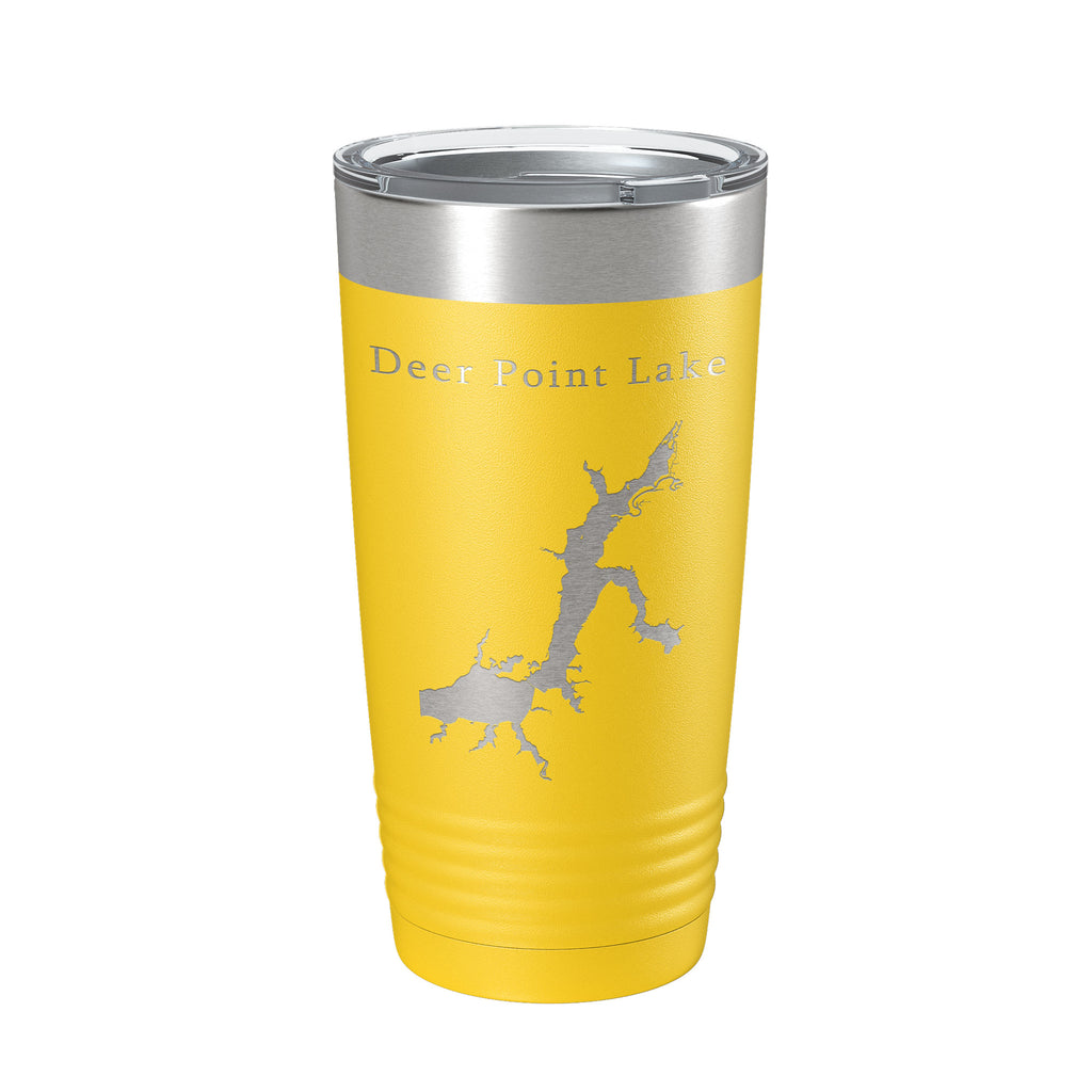 Deer Point Lake Map Tumbler Travel Mug Insulated Laser Engraved Coffee Cup Florida 20 oz