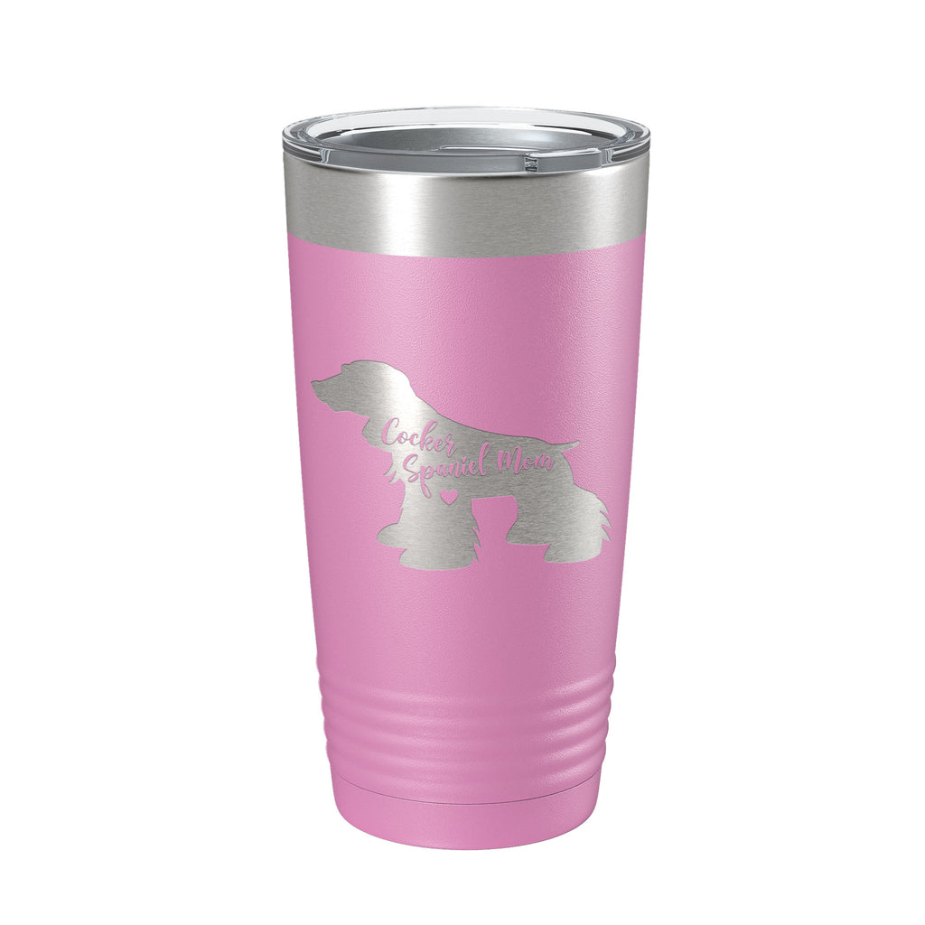 Cocker Spaniel Mom Tumbler Dog Travel Mug Gift Insulated Laser Engraved Coffee Cup 20 oz