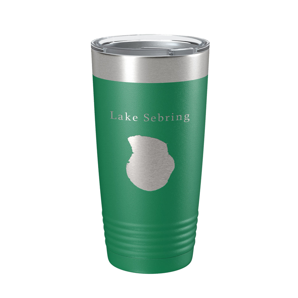 Lake Sebring Map Tumbler Travel Mug Insulated Laser Engraved Coffee Cup Florida 20 oz