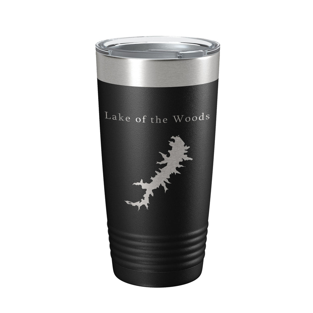 Lake of the Woods Map Tumbler Travel Mug Insulated Laser Engraved Coffee Cup Virginia 20 oz