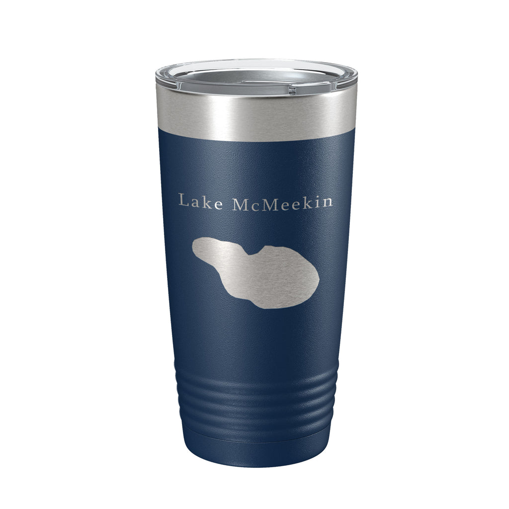 Lake McMeekin Map Tumbler Travel Mug Insulated Laser Engraved Coffee Cup Florida 20 oz